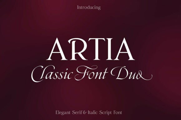 Artia Duo: Where Calligraphic Flow Meets Serif Sophistication