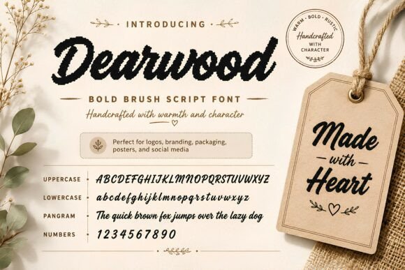 Dearwood: The Handcrafted Font for Authentic Brand Stories