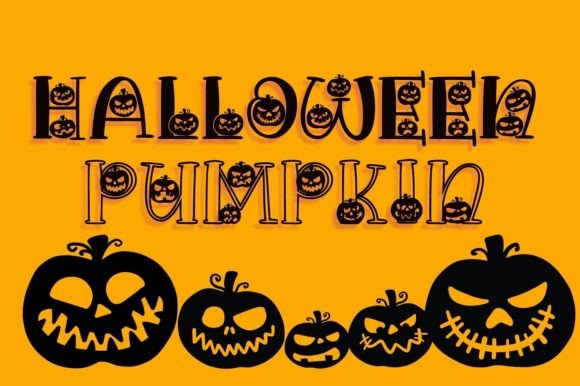 Halloween Pumpkin: A Font That Brings Festive Faces to Your Designs