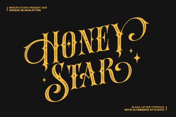 Honey Star: The Blackletter Font for Modern Branding