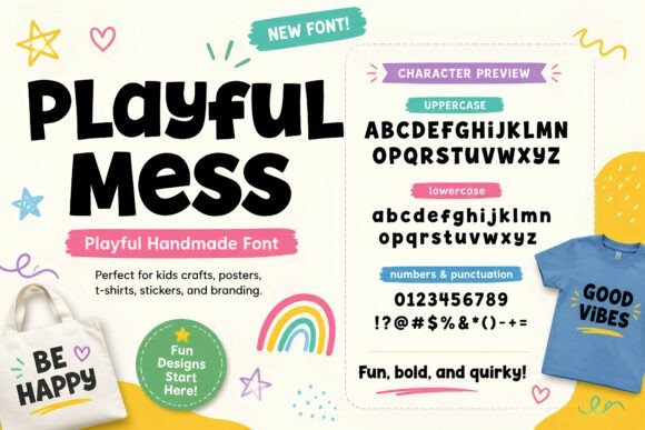 Playful Mess: The Quirky Font That Brings Designs to Life