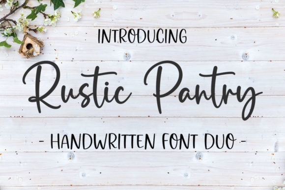 Rustic Pantry: Where Handwritten Elegance Meets Creative Flexibility