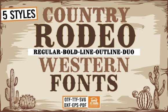 Saddle Up Your Designs: The Ultimate Rodeo Font Bundle