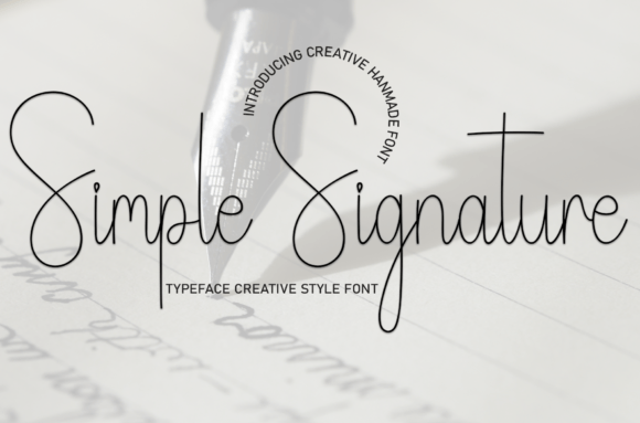 Simple Signature: A Handwritten Font for Heartfelt Projects
