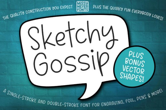 Sketchy Gossip: The Handwritten Font for Authentic Creations