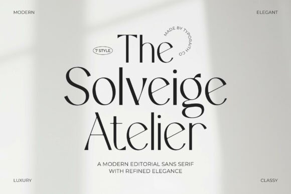The Solveige Atelier: A Typeface for Modern Luxury