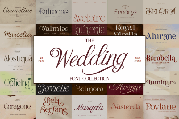 The Wedding Font Collection: A Curated Set for Elegant Design