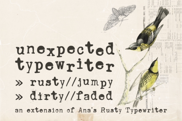 Unexpected Typewriter: A Grungy, Vintage Font with Real Character