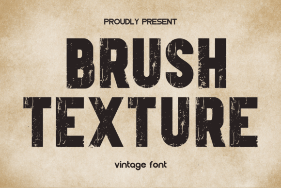 Unleash Vintage Character with Brush Texture Typography