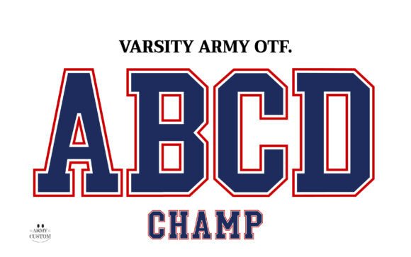 Varsity Army: Capturing Collegiate Spirit in Every Letter