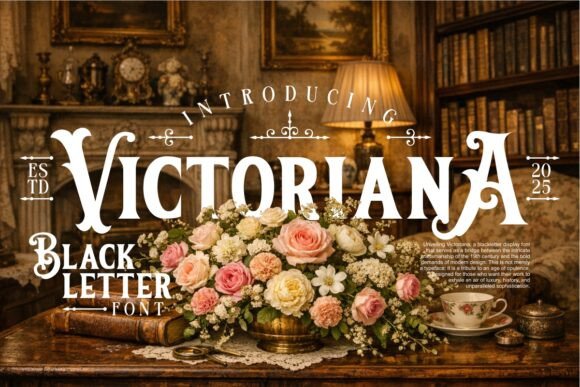 Victoriana: A Typeface That Whispers of Grandeur and Craft