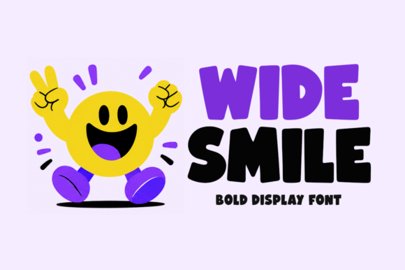 Wide Smile: The Playful Font That Brings Instant Joy